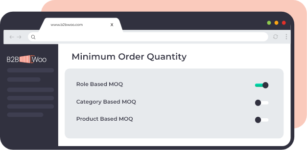 B2b eCommerce Minimum order quantity